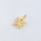 Dije Mariposa  0.45gr / 1/2 in / Oro Amarillo 18K