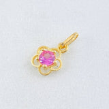 Pendant Flower Silhouette 0.4gr / 1/2 in / 18K Gold