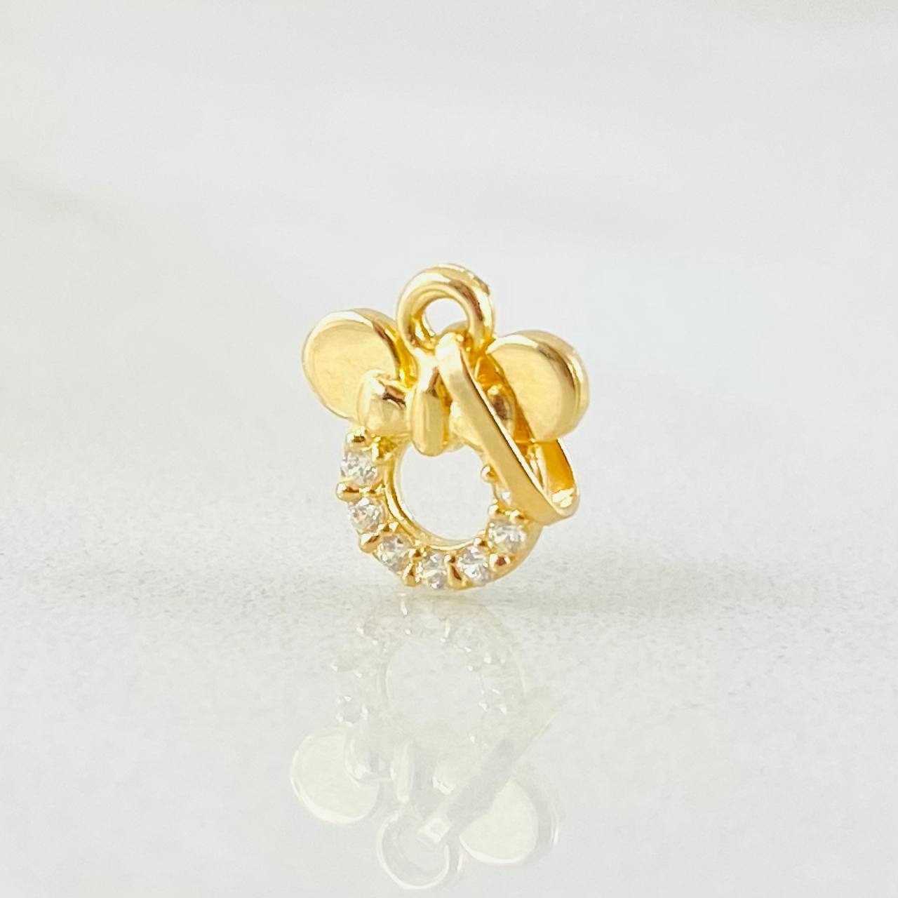 Dije Ratón 0.35gr / 1/2 in / Oro Amarillo 18K ©