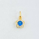 Pendant Flower Silhouette 0.4gr / 1/2 in / 18K Gold ©