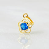 Pendant Flower Silhouette 0.4gr / 1/2 in / 18K Gold ©