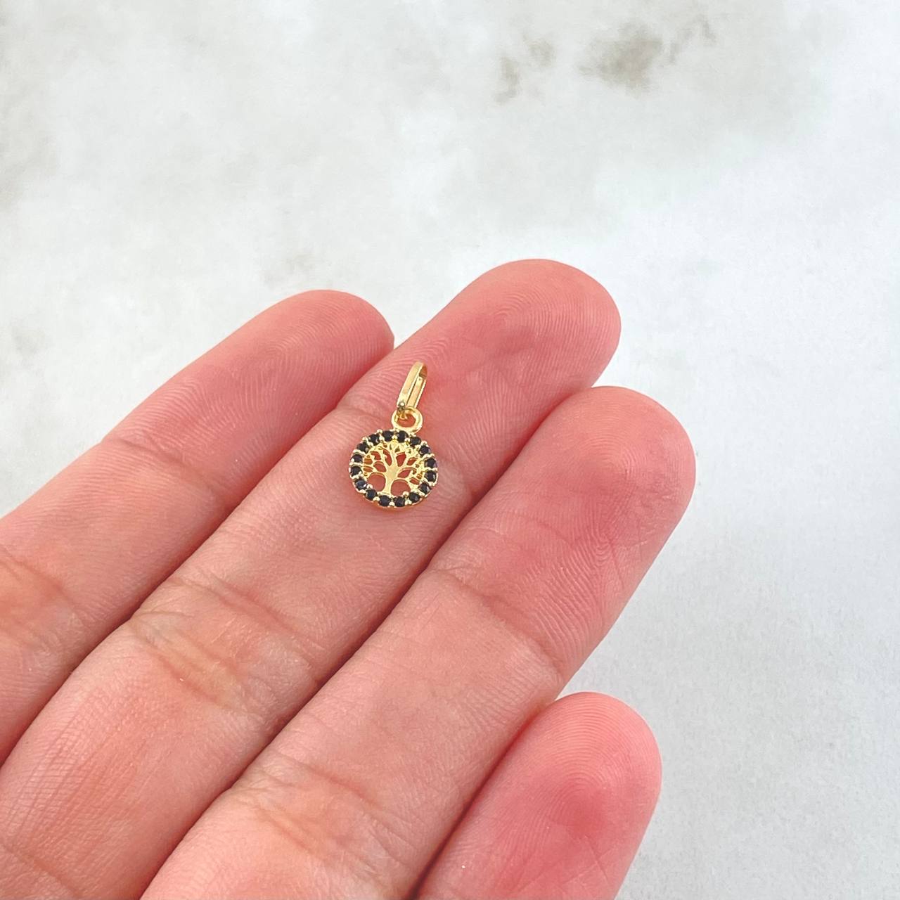 Dije Arbol De La Vida 0.3gr / 1/2 in / Oro Amarillo 18K