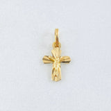 Pendant Cross Christ 0.4gr / 3/4 in / 18K Gold