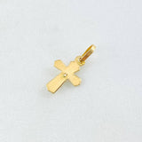 Pendant Cross Christ 0.4gr / 3/4 in / 18K Gold