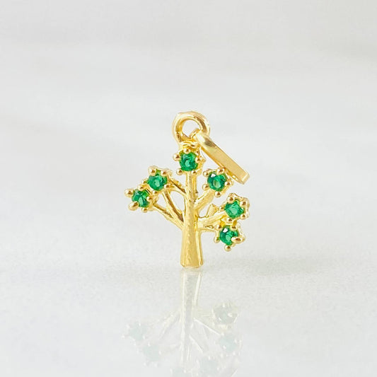 Pendant Tree 0.4gr / 1/2 in / 18K Yellow Gold ©