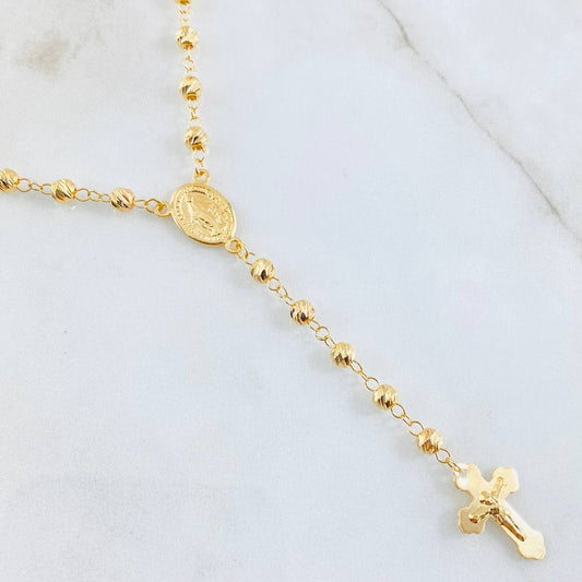 Rosario Virgen Milagrosa 9.45gr / 23 1/2 in / Oro Amarillo 18K ©