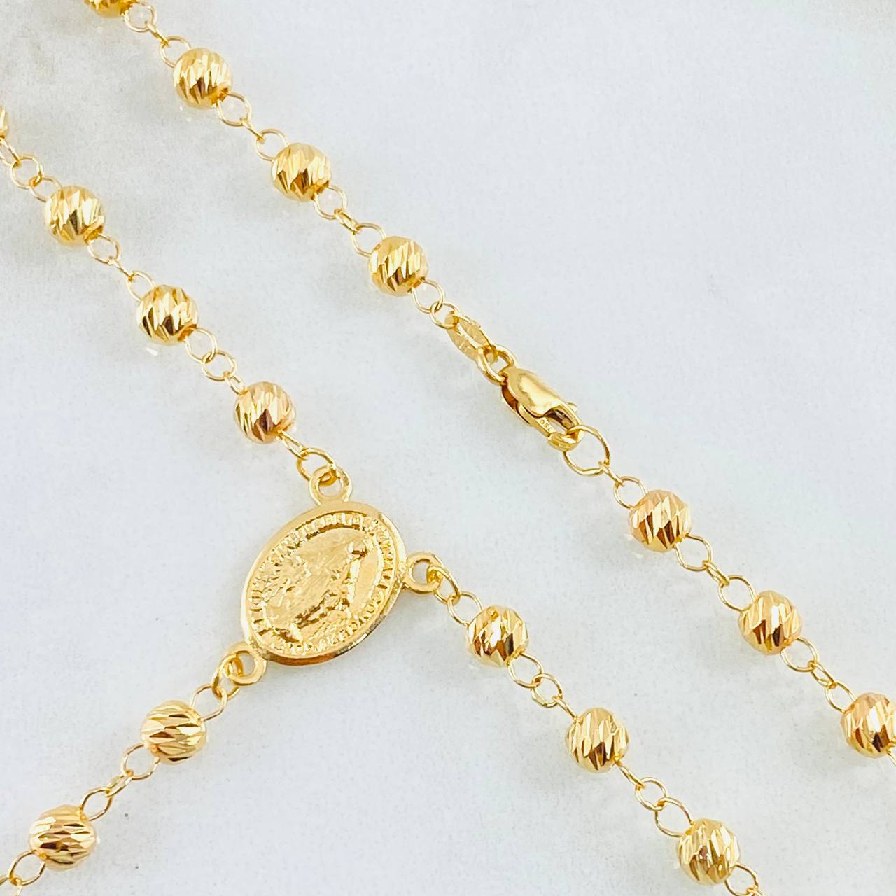 Rosario Virgen Milagrosa 9.45gr / 23 1/2 in / Oro Amarillo 18K ©