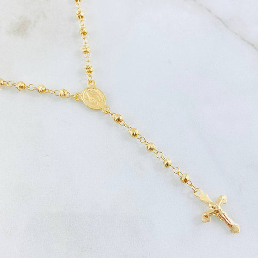 Rosario Virgen Milagrosa 6.85gr / 19 3/4 in / Oro Amarillo 18K ©