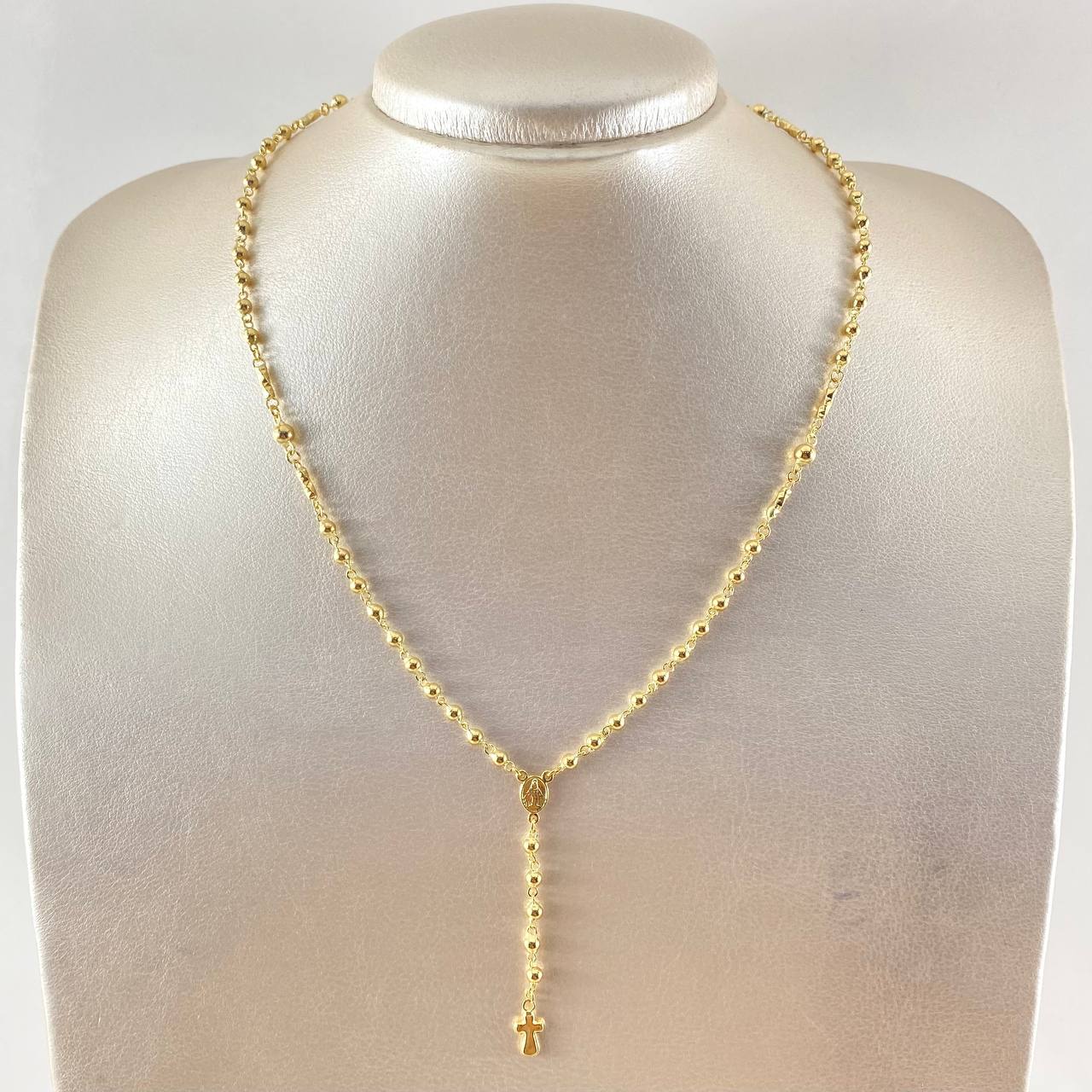 Rosario Virgen Milagrosa 8.4gr / 17 3/4 in / Oro Amarillo 18K ©