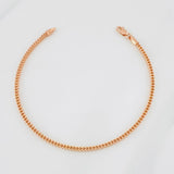 Pulso Franco 3.45g / 7 3/4 in / 2.03mm Oro Rosa 18K