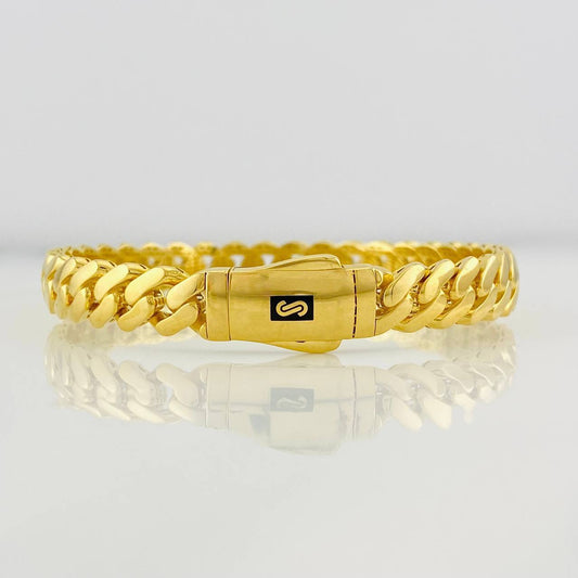 Pulso Cubano Infinito 14.85g / 7 in / 8.06mm Oro Amarillo 18K