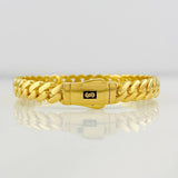 Pulso Cubano Infinito 14.85g / 7 in / 8.06mm Oro Amarillo 18K