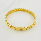 Pulso Cubano Infinito 14.85g / 7 in / 8.06mm Oro Amarillo 18K