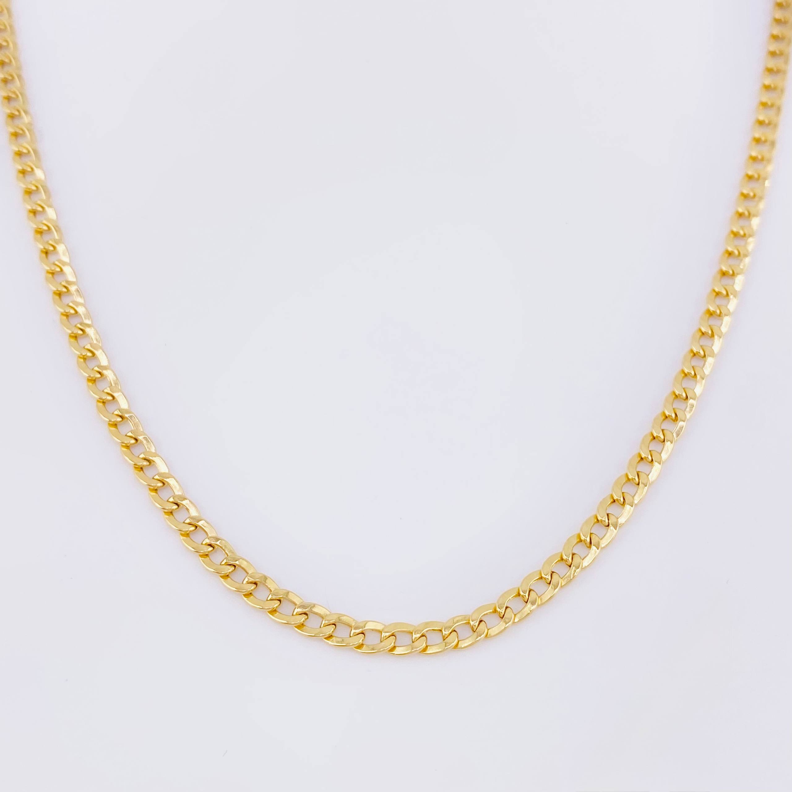 Cadena Cubana 2,35gr / 2.4mm Oro Amarillo +1 18K ©