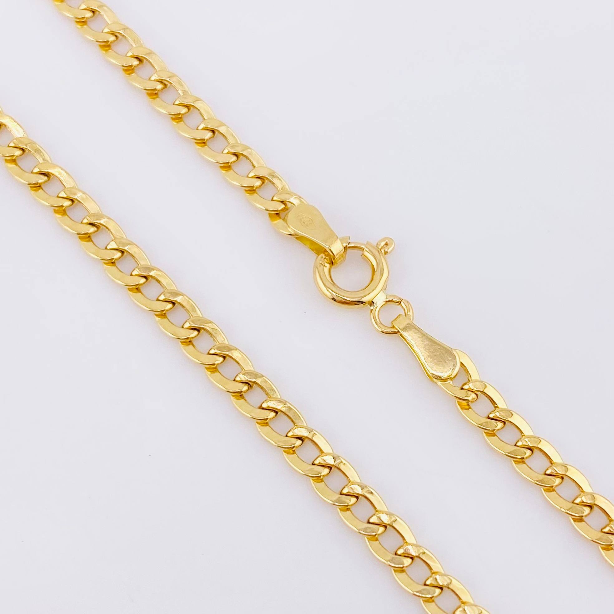 Cadena Cubana 2,35gr / 2.4mm Oro Amarillo +1 18K ©