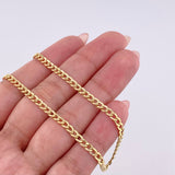 Cadena Cubana 2,35gr / 2.4mm Oro Amarillo +1 18K ©