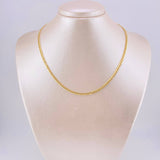 Cadena Cubana 2,35gr / 2.4mm Oro Amarillo +1 18K ©