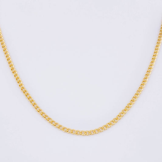 Cadena Cubana 1.75g / 50cm / 2mm Oro Amarillo 18K
