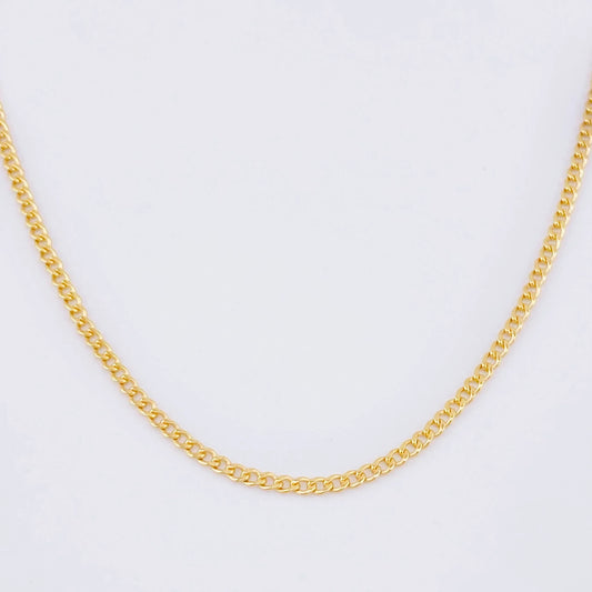 Cadena Cubana 2.1g / 61cm / 2.6mm Oro Amarillo 18K