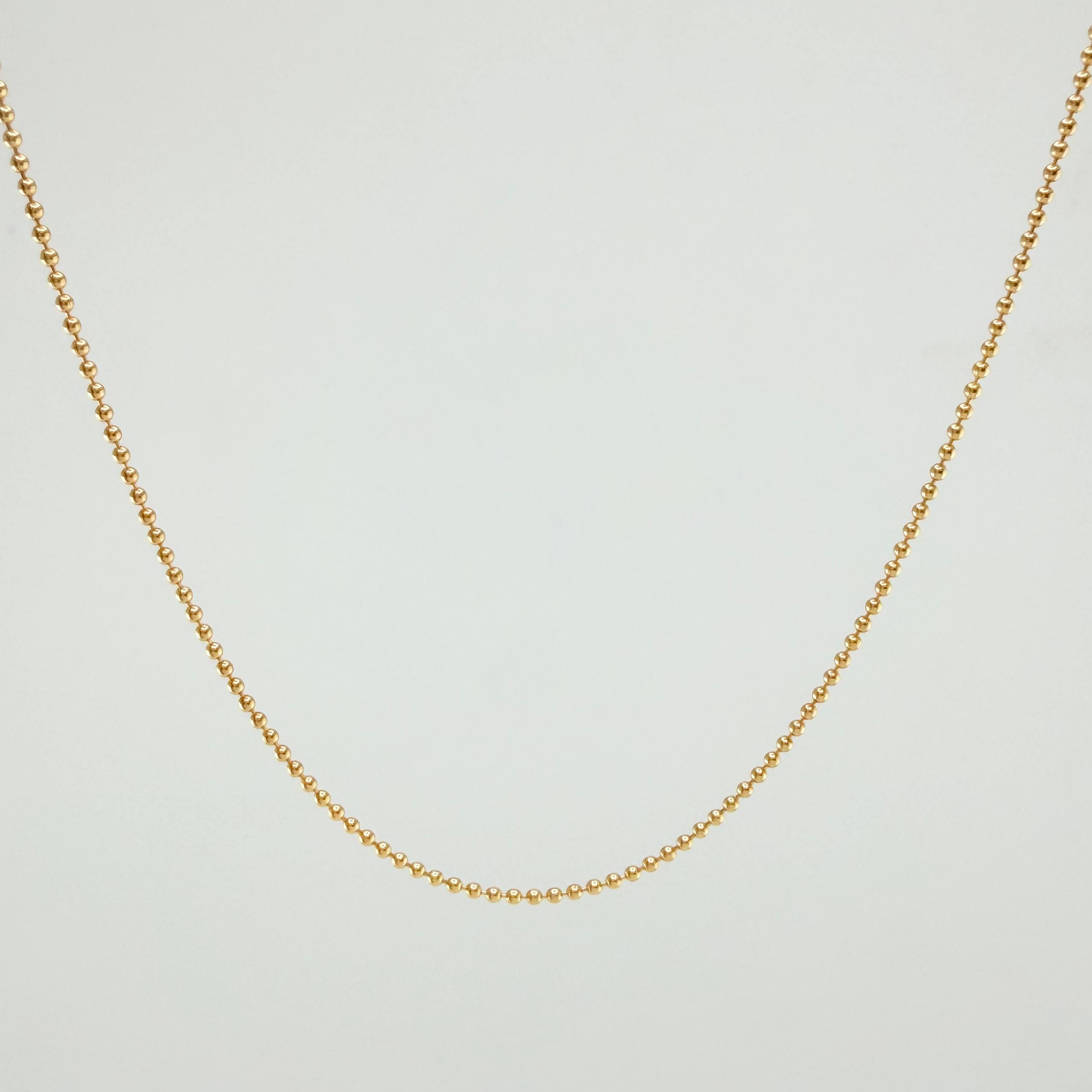 Cadena Militar 1.8 g / 15 3/4 in / 1 mm Oro Amarillo 18K