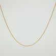 Cadena Militar 1.8 g / 15 3/4 in / 1 mm Oro Amarillo 18K
