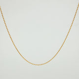 Cadena Militar 1.8 g / 15 3/4 in / 1 mm Oro Amarillo 18K