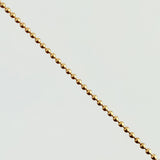 Cadena Militar 1.8 g / 15 3/4 in / 1 mm Oro Amarillo 18K