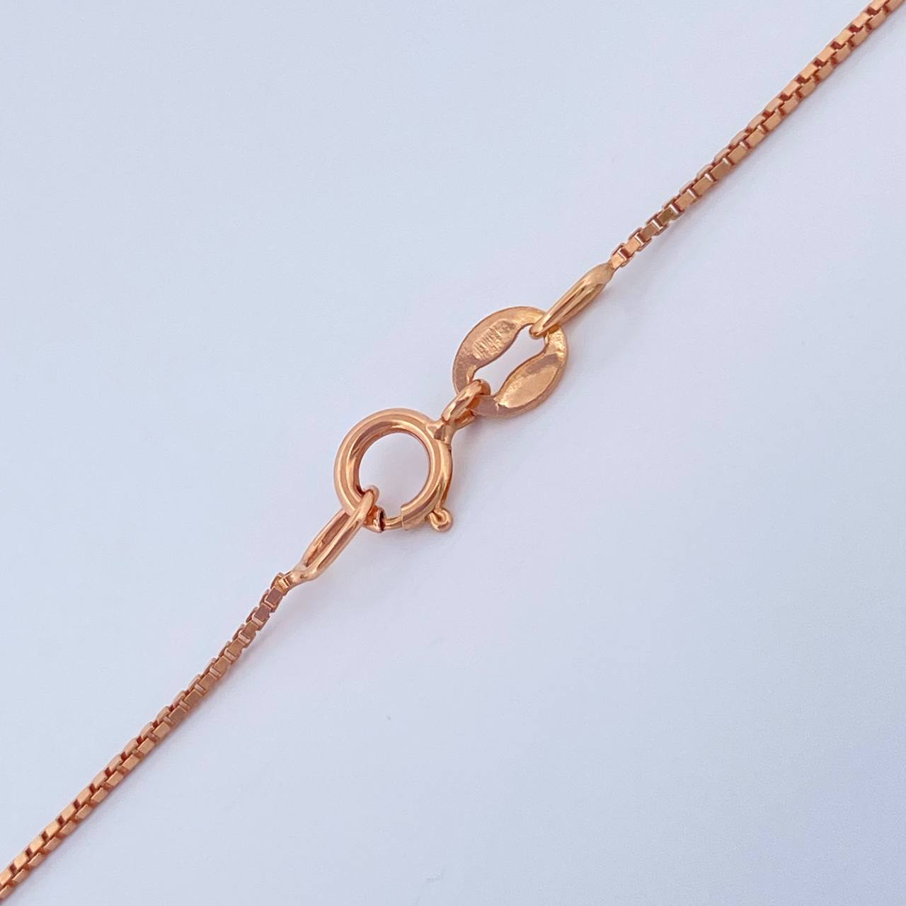 Cadena Veneciana 1.1gr / 15 3/4 in / Oro Rosa +3 18K $