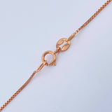 Cadena Veneciana 1.1gr / 15 3/4 in / Oro Rosa +3 18K $