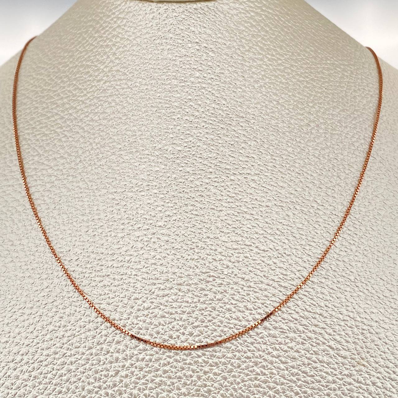Cadena Veneciana 1.45gr / 15 3/4 in / Oro Rosa +3 18K $
