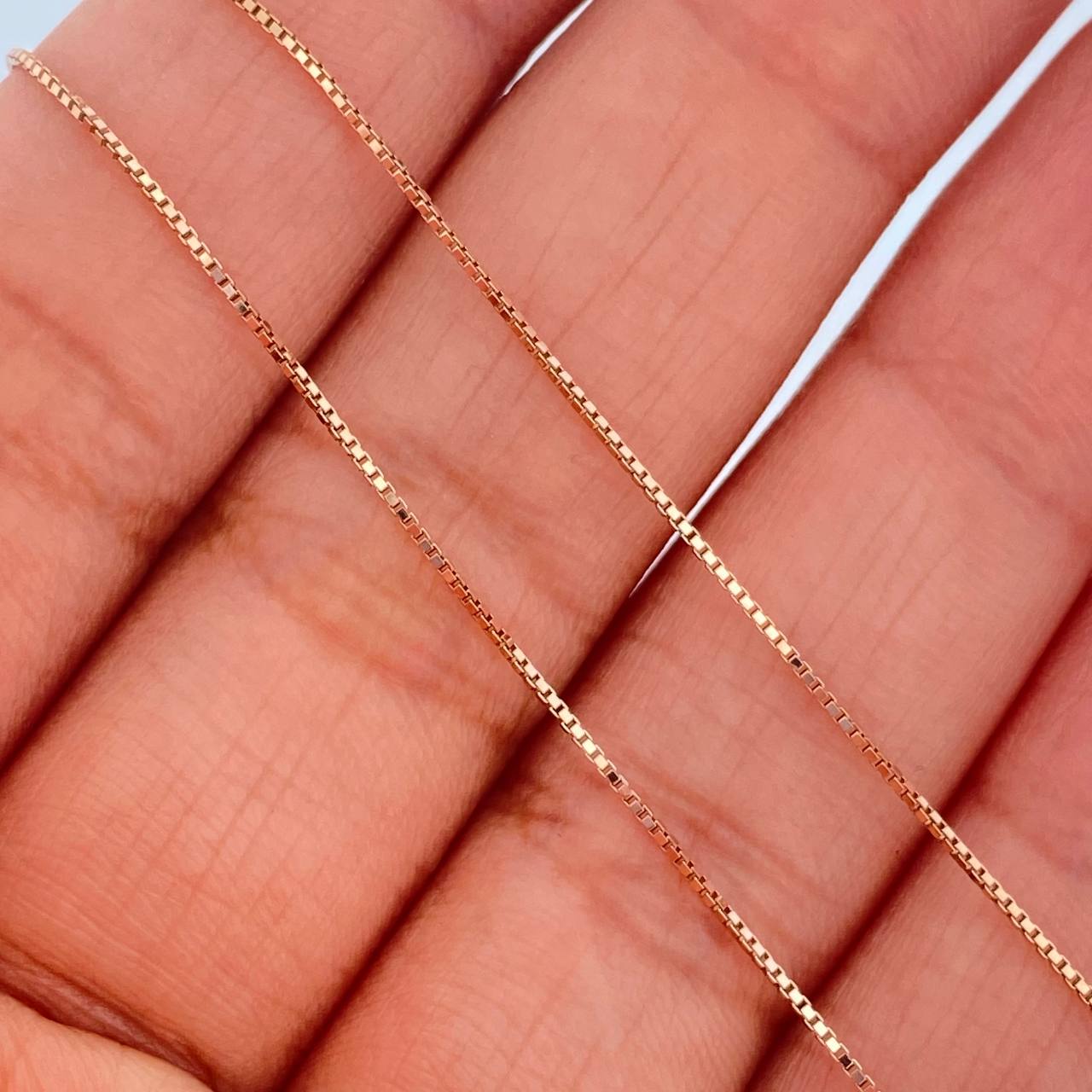 Cadena Veneciana 1.1gr / 18 in / 0.54mm Oro Rosa +3 18K %