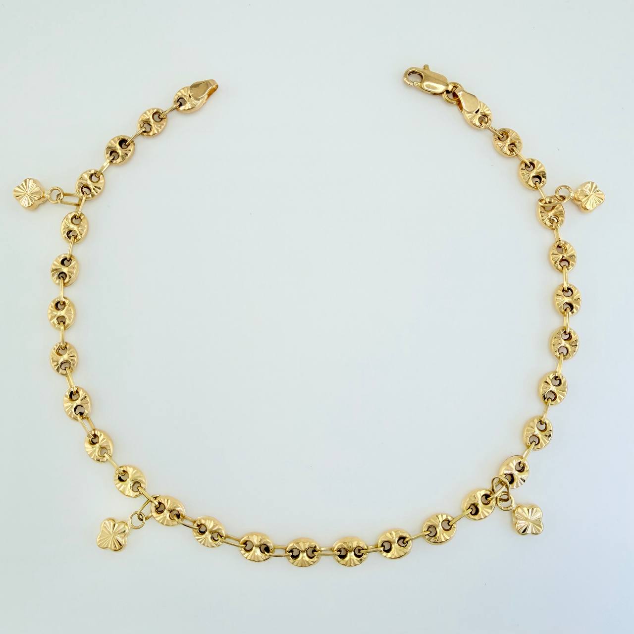 Tobillera GC 6.55gr / 10 in / 4.77mm Oro Amarillo 18K $