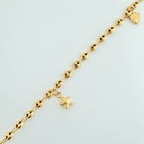 Tobillera GC 4.25gr / 10 in / 3.2mm Oro Amarillo 18K $
