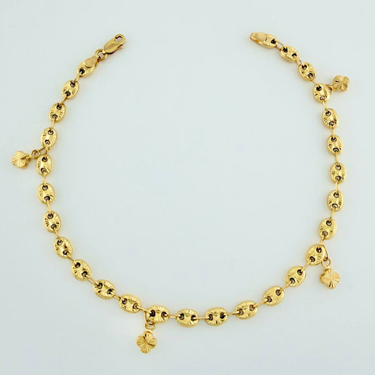 Tobillera GC 6.8gr / 10 1/4 in / 5.01mm Oro Amarillo 18K $