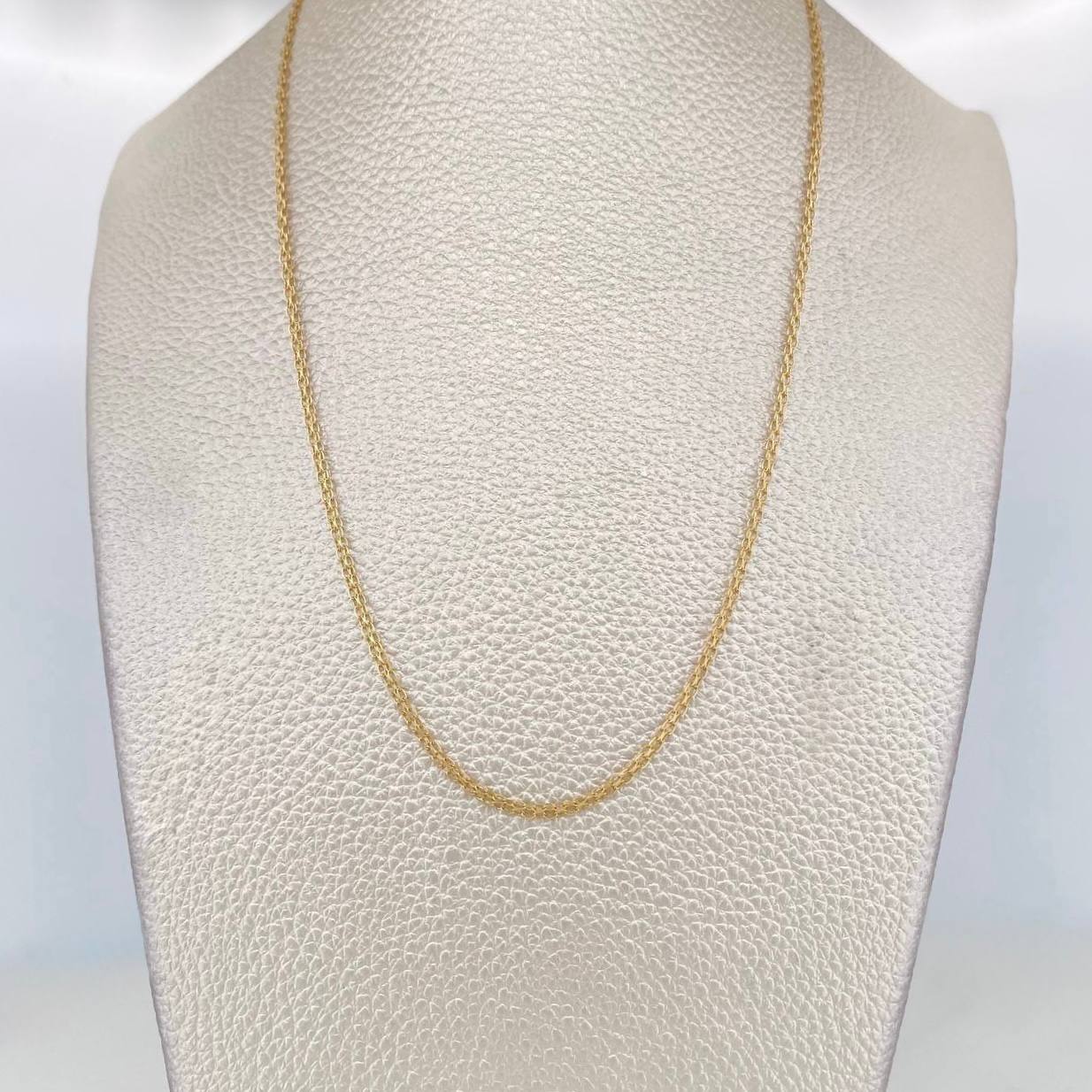 Cadena China 2.25g / 20 in / 1.73mm Oro Amarillo 18K