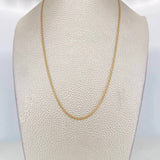 Cadena China 2.25g / 20 in / 1.73mm Oro Amarillo 18K