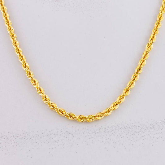 Rope Chain 5.15g / 24 in / 2.7mm Yellow Gold 18K
