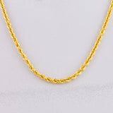 Rope Chain 4.95g / 24 in / 2.7mm 18K Yellow Gold