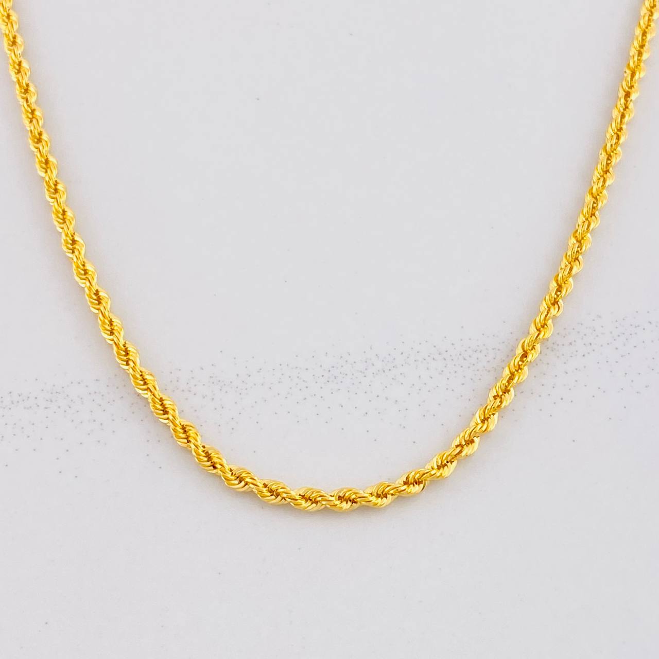 Rope Chain 3.25g / 24 in / 2.1mm 18K Yellow Gold