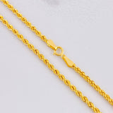 Rope Chain 3.25g / 24 in / 2.1mm 18K Yellow Gold