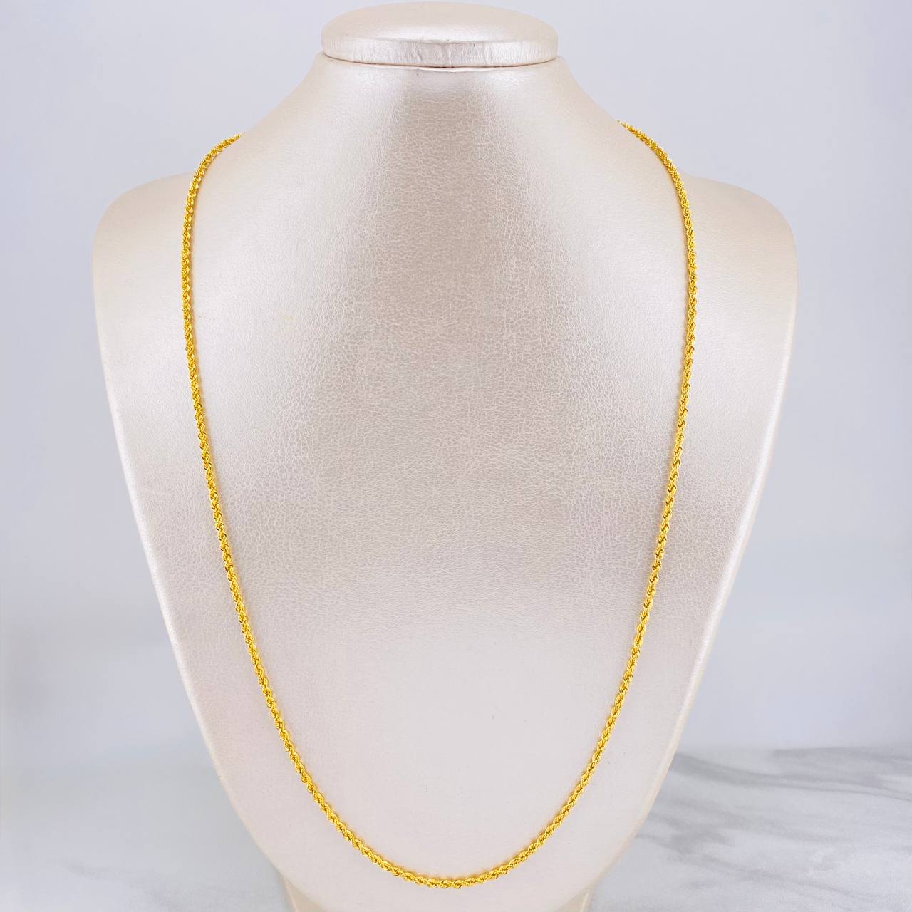 Rope Chain 3.35g / 24 in / 2.2mm Yellow Gold 18K