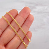 Cadena Lazo 2.2g / 24 in / 1.6mm Oro Amarillo 18K