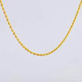 Rope Chain 2.15g / 24 in / 1.6mm Yellow Gold 18K
