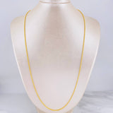Cadena Lazo 2.2g / 24 in / 1.6mm Oro Amarillo 18K