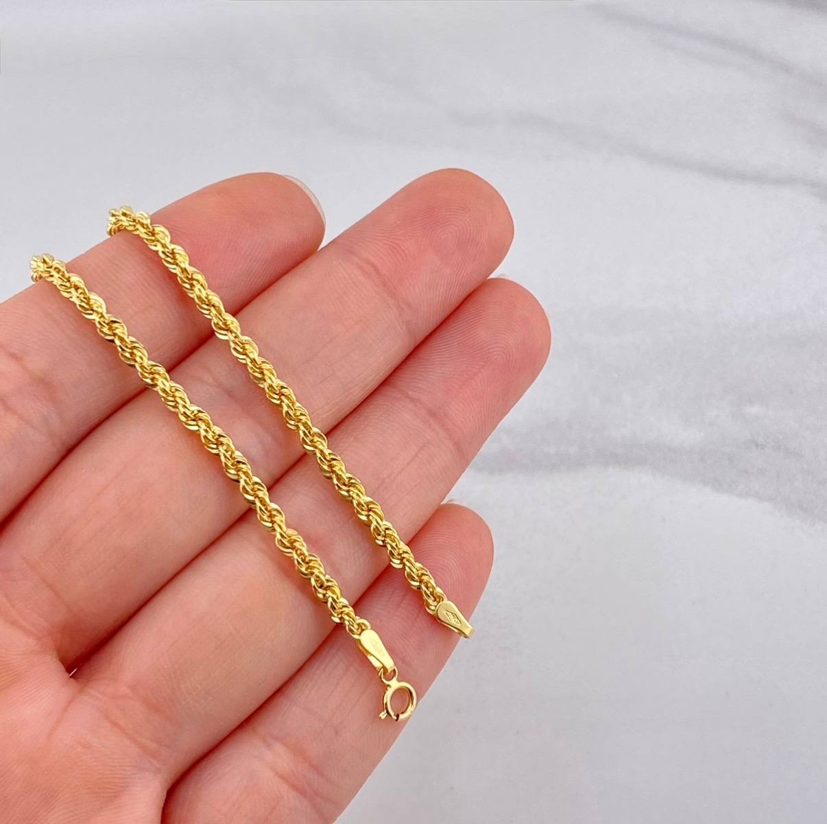 Cadena Lazo 5.05g / 24 in / 2.7mm Oro Amarillo 18K