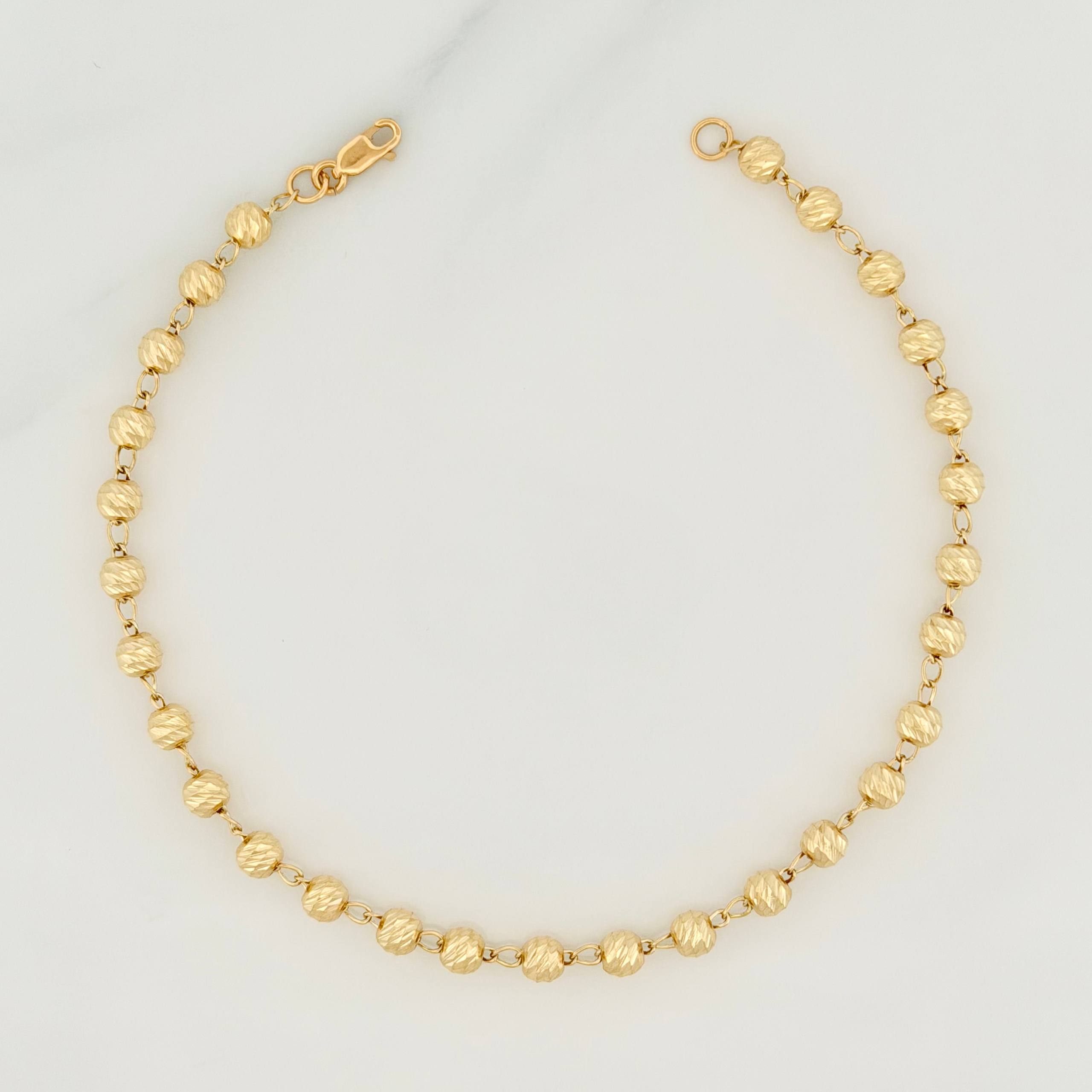 Pulso Militar 4.25g / 8 in / 3.8mm Oro Amarillo 18K