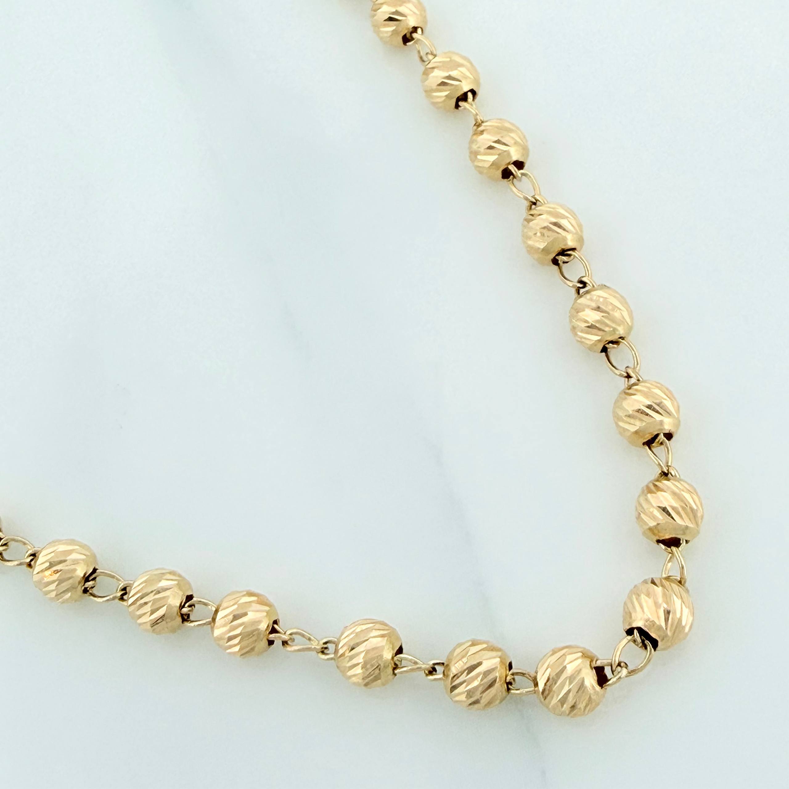 Cadena Tipo Militar 9.6g / 20 in / 3.98mm Oro Amarillo 18K