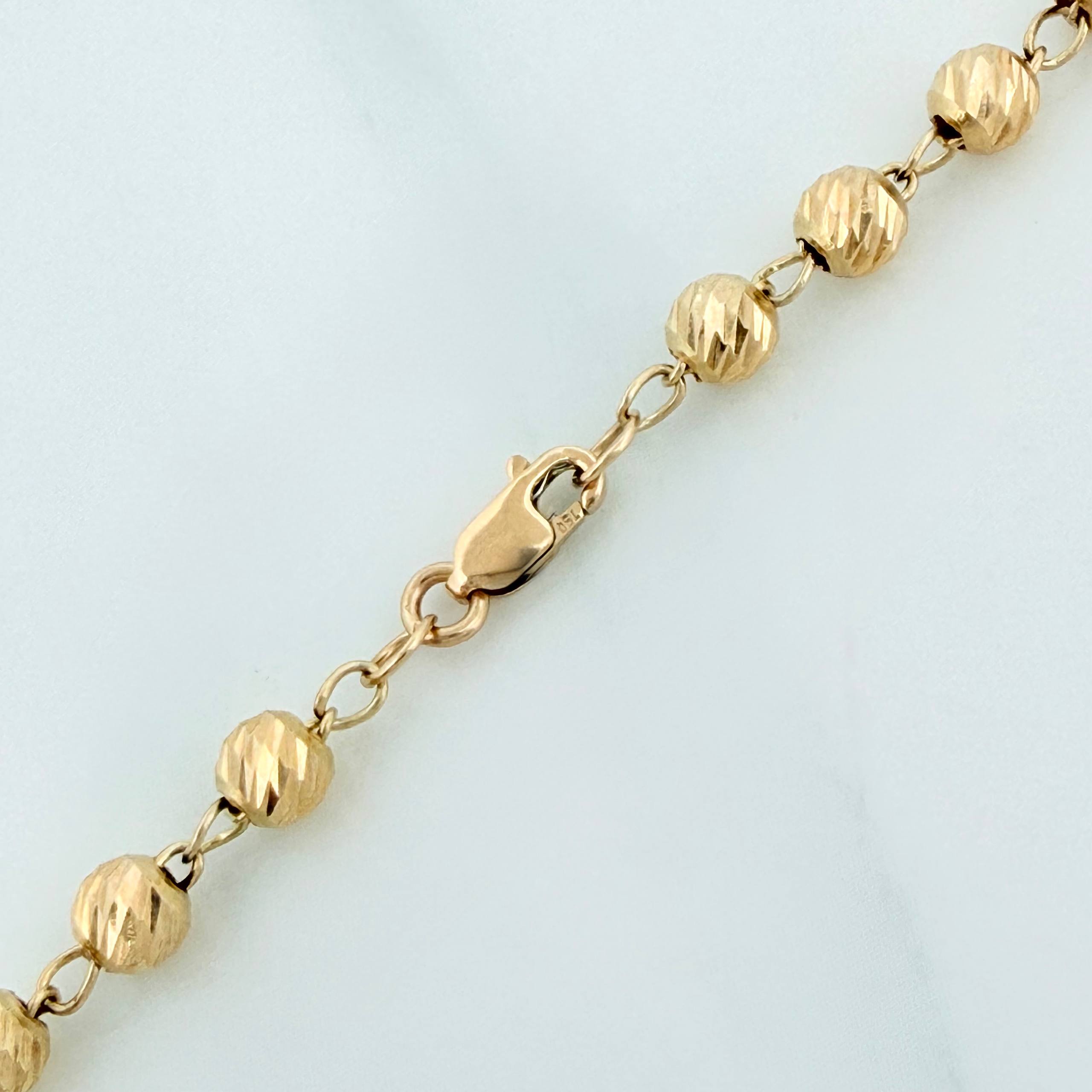 Cadena Tipo Militar 9.6g / 20 in / 3.98mm Oro Amarillo 18K