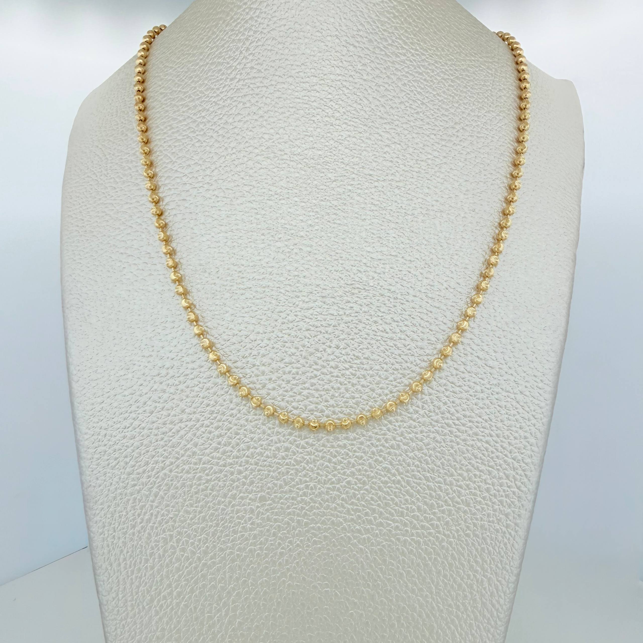 Cadena Militar 9.9g / 19 3/4 in / 2.6mm Oro Amarillo 18K