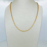 Cadena Militar 9.9g / 19 3/4 in / 2.6mm Oro Amarillo 18K